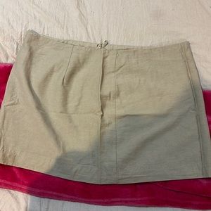 Khaki Mini Skirt